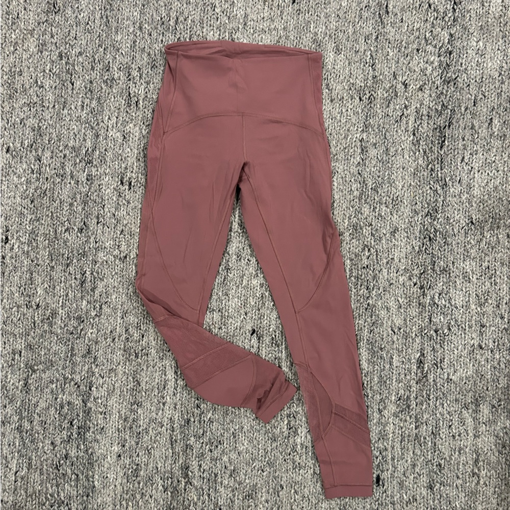 lululemon athletica Dusty Rose High-Rise Mesh Leggings